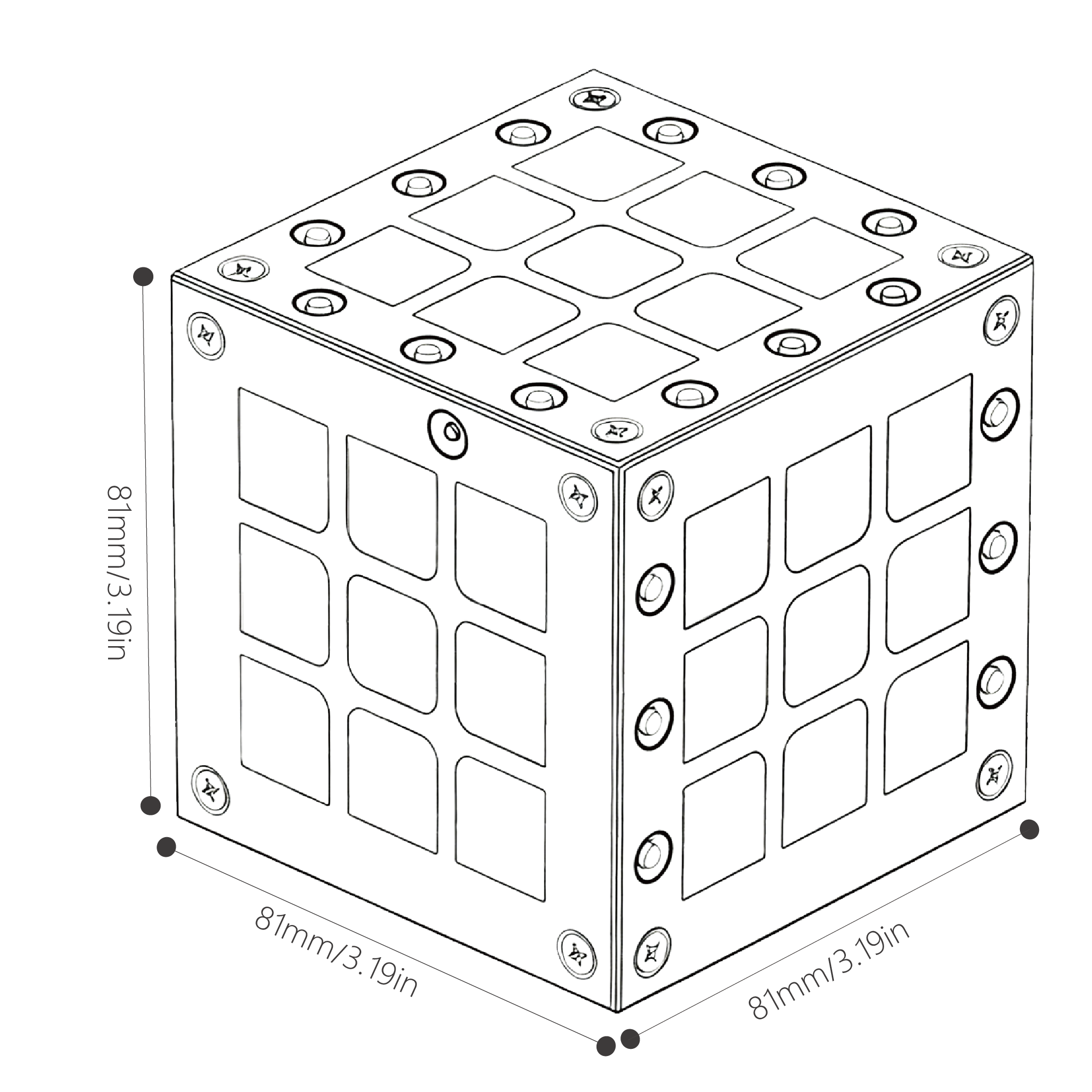 Electronic Cube Light